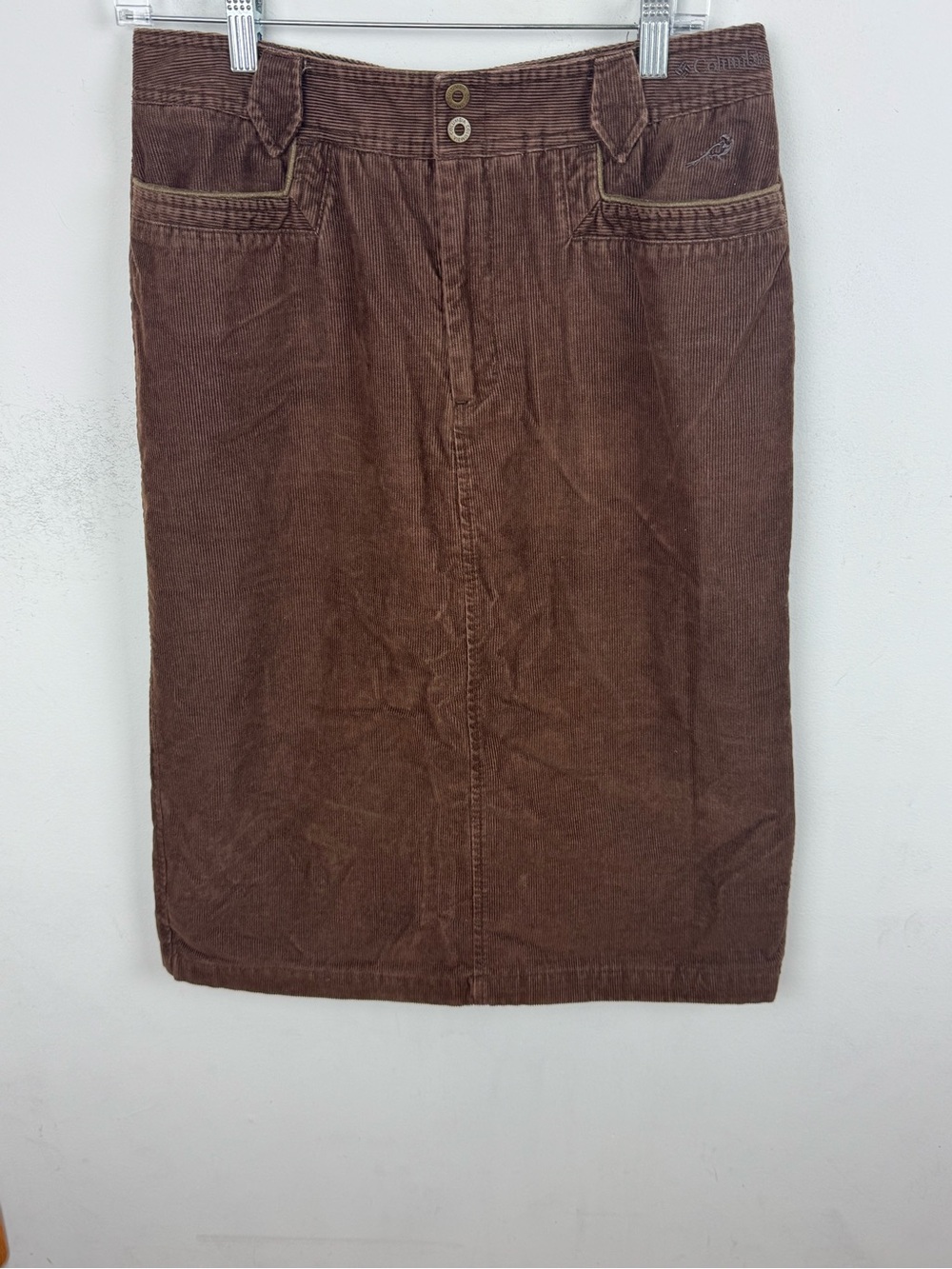 Columbia Brown Corduroy Pencil Skirt